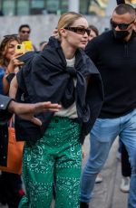 GIGI HADID Leaves Max Mara Show at Milan Fashion Week 02/24/2022
