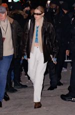 GIGI HADID Leaves Michael Kors Fashion Show in New York 02/15/2022