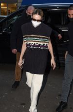 GIGI HADID Out and About at Milan Fashion Week 02/23/2022