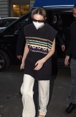 GIGI HADID Out and About at Milan Fashion Week 02/23/2022