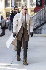 GIGI HADID Out and About in New York 02/14/2022