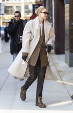 GIGI HADID Out and About in New York 02/14/2022