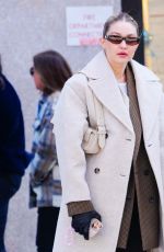 GIGI HADID Out and About in New York 02/14/2022