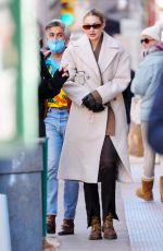 GIGI HADID Out and About in New York 02/14/2022