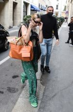 GIGI HADID Out at Milan Fashion Week 02/24/2022