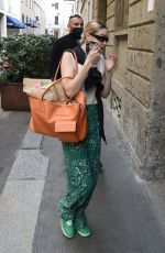 GIGI HADID Out at Milan Fashion Week 02/24/2022