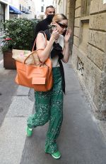 GIGI HADID Out at Milan Fashion Week 02/24/2022