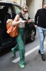 GIGI HADID Out at Milan Fashion Week 02/24/2022