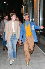 GIGI HADID Out for Dinner in New York 02/12/2022