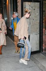 GIGI HADID Out for Dinner in New York 02/12/2022