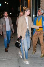 GIGI HADID Out for Dinner in New York 02/12/2022