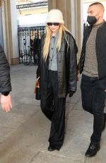 GIGI HADID Out in Milan 02/25/2022