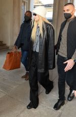 GIGI HADID Out in Milan 02/25/2022