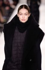GIGI HADID Walks Runway at Max Mara Fashion Show in Milan 02/24/2022