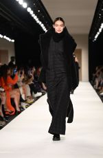 GIGI HADID Walks Runway at Max Mara Fashion Show in Milan 02/24/2022