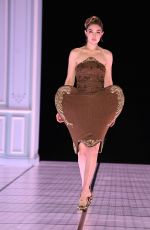 GIGI HADID Walks Runway at Moschino Fashion Show in Milan 02/24/2022