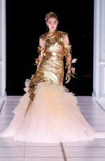GIGI HADID Walks Runway at Moschino Fashion Show in Milan 02/24/2022