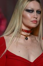 GIGI HADID Walks Runway at Versace Fashion Show in Milan 02/25/2022