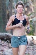 GISELE BUNDCHEN Out Jogging in Costa Rica 02/18/2022