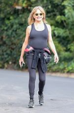 GOLDIE HAWN Out for a Walk in Brentwood 02/01/2022