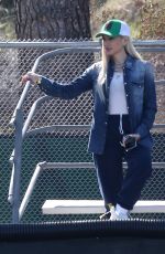 GWEN STEFANI Watch Her Son Plays Football in Los Angeles 02/20/2022