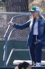 GWEN STEFANI Watch Her Son Plays Football in Los Angeles 02/20/2022