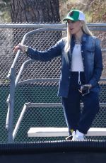 GWEN STEFANI Watch Her Son Plays Football in Los Angeles 02/20/2022