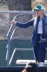 GWEN STEFANI Watch Her Son Plays Football in Los Angeles 02/20/2022