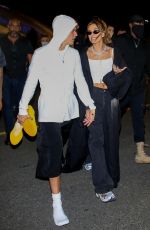 HAILEY and Justin BIEBER Leaves Super Bowl LVI in Inglewood 02/13/2022