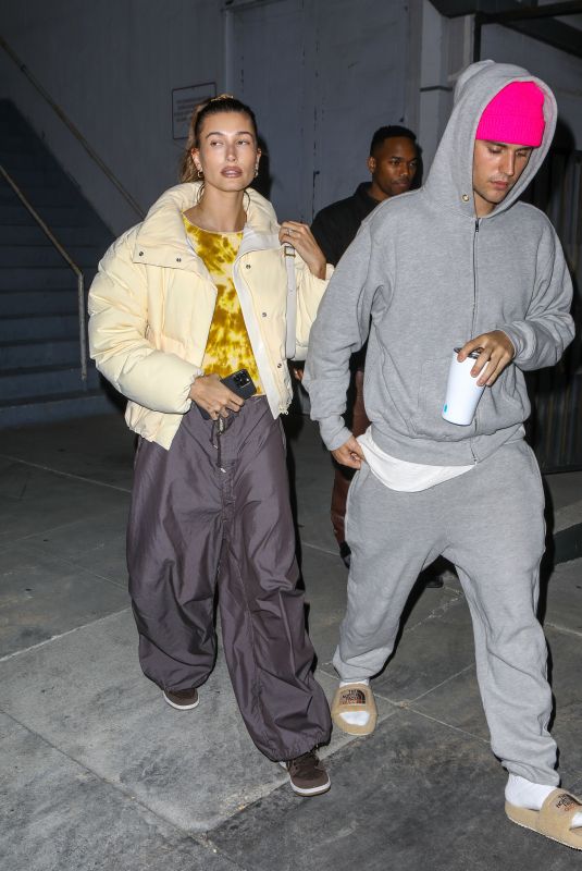 HAILEY and Justin BIEBER Out in West Hollywood 02/16/2022
