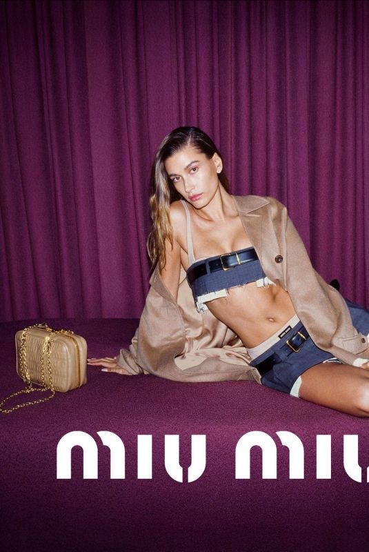 HAILEY BIEBER for Miu Miu Campaign 2022