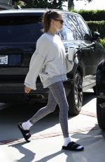 HAILEY BIEBER Heading to Pilates Class in Los Angeles 02/15/2022