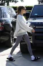HAILEY BIEBER Heading to Pilates Class in Los Angeles 02/15/2022