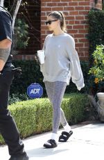 HAILEY BIEBER Heading to Pilates Class in Los Angeles 02/15/2022