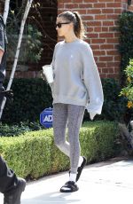 HAILEY BIEBER Heading to Pilates Class in Los Angeles 02/15/2022
