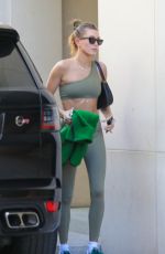 HAILEY BIEBER Heading to Yoga Class in Beverly Hills 02/12/2022