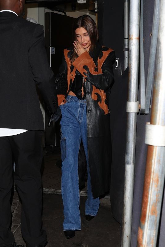 HAILEY BIEBER Leaves The Nice Guy in West Hollywood 02/07/2022