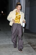 HAILEY BIEBER Out and About in West Hollywood 02/16/2022