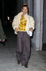 HAILEY BIEBER Out and About in West Hollywood 02/16/2022