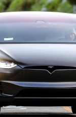 HAILEY BIEBER Out Driving in Beverly Hills 02/21/2022