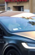 HAILEY BIEBER Out Driving in Beverly Hills 02/21/2022