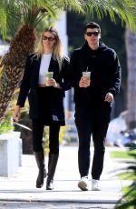 HAILEY CLAUSON and Julian Herrera Out in West Hollywood 02/21/2022