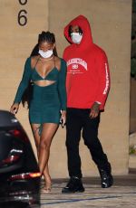 HALLE BAILEY at Nobu in Malibu 02/08/2022