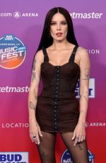 HALSEY at 2022 Bud Light Super Bowl Music Fest at Crypto.com Arena in Los Angeles 02/10/2022