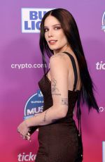 HALSEY at 2022 Bud Light Super Bowl Music Fest at Crypto.com Arena in Los Angeles 02/10/2022