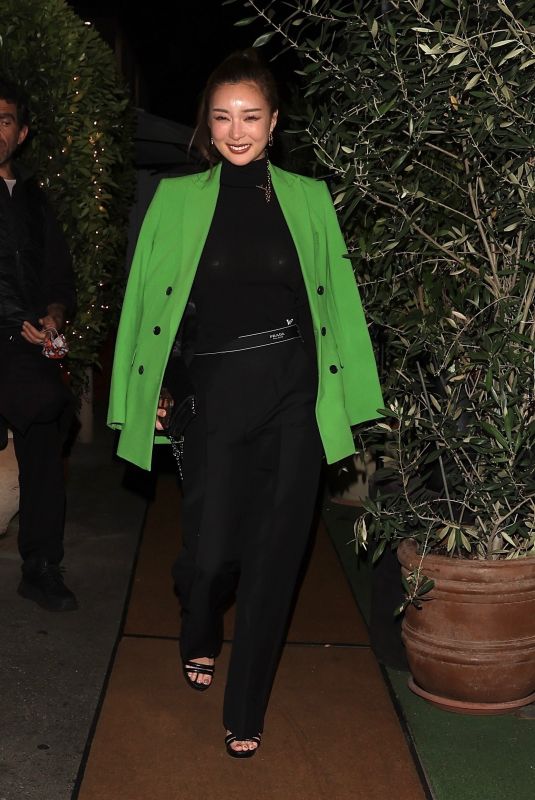 HAMANO RIREI Out for Dinner at Giorgio Baldi in Santa Monica 02/25/2022