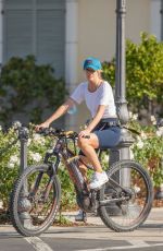 HAYLEY HASSELHOFF Out for a Bike Ride in Calabasas 02/19/2022