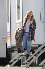 HEIDI KLUM on the Set of Germany