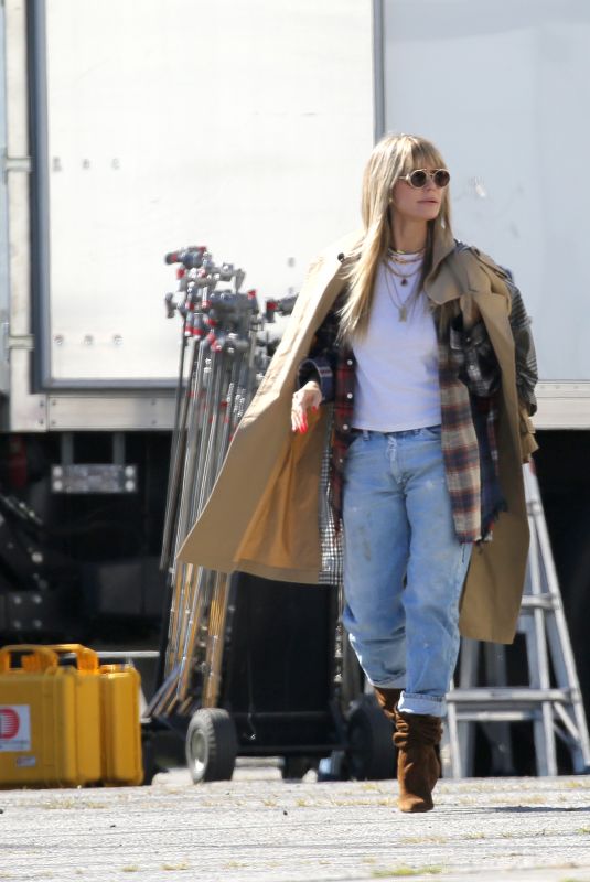 HEIDI KLUM on the Set of Germany