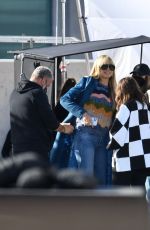 HEIDI KLUM on the Set of Germany